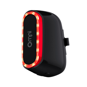 OMNI new arrival bicycle parts smart waterproof USB rechargeable cube cycle rear light signal warning led bike rear light